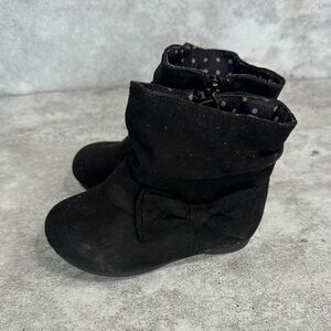 Garanimals Black Kids Boots with Bow Size 5C‎